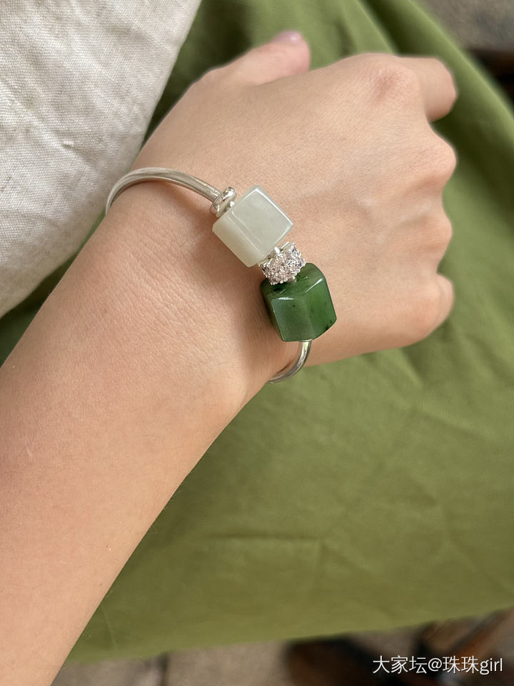 6️⃣号佳丽：乌兰海六边形战士💚_和田玉玉石