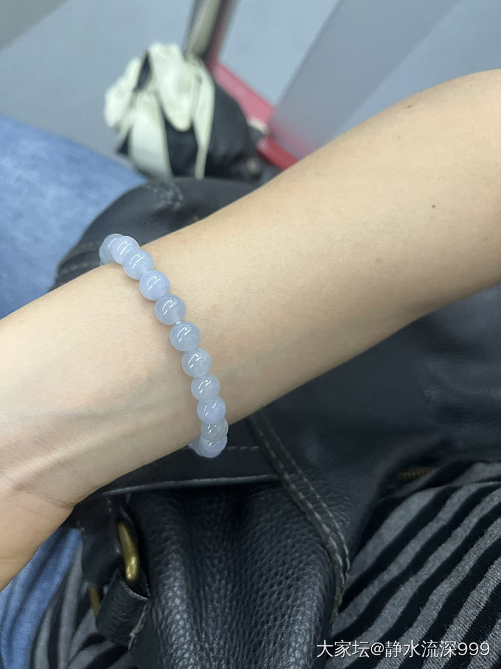 紫罗兰手串卡7.5_翡翠