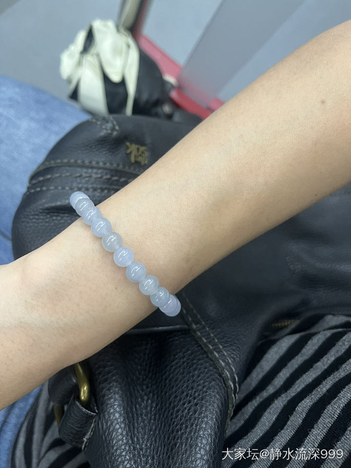 紫罗兰手串卡7.5_翡翠