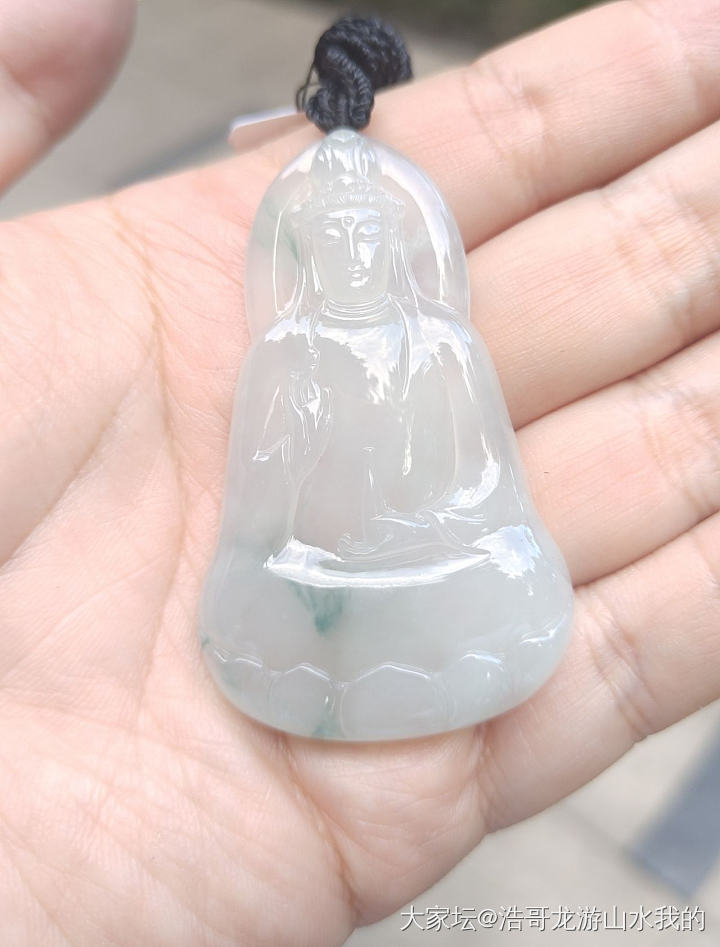 走平台买了个素衣，直播间看是糯冰，收到货变糯化了_翡翠