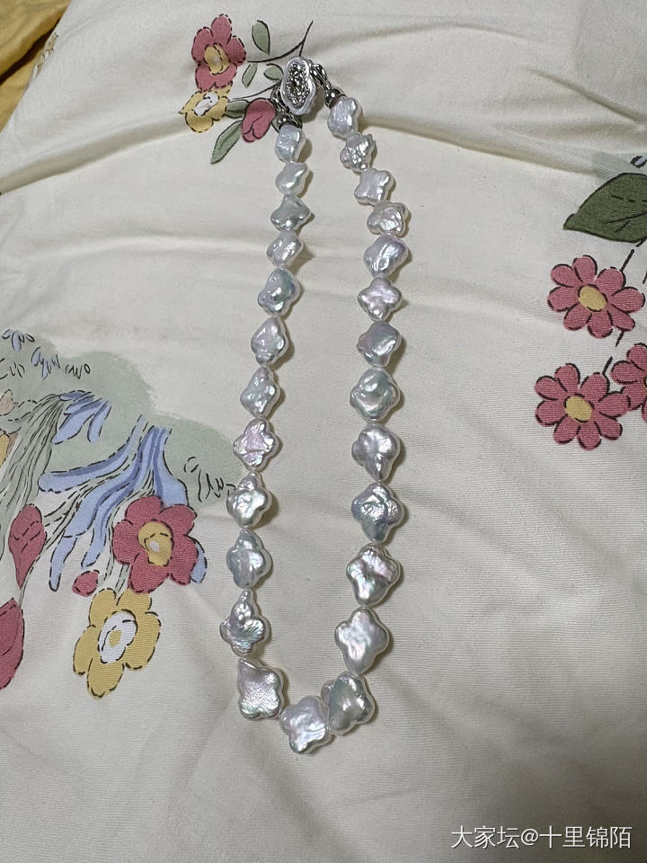 极光炫彩巴洛克珍珠花朵型_有机宝石