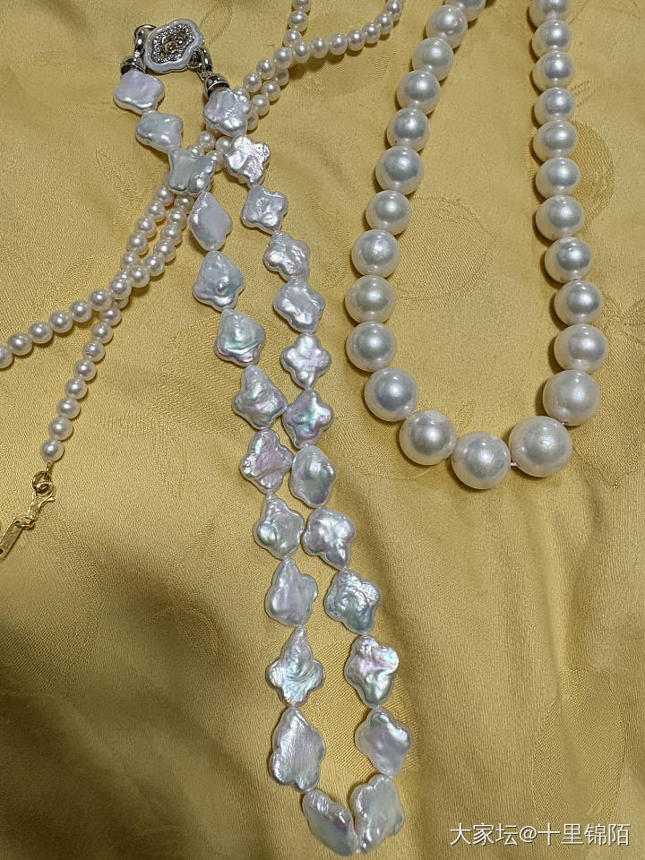 极光炫彩巴洛克珍珠花朵型_有机宝石