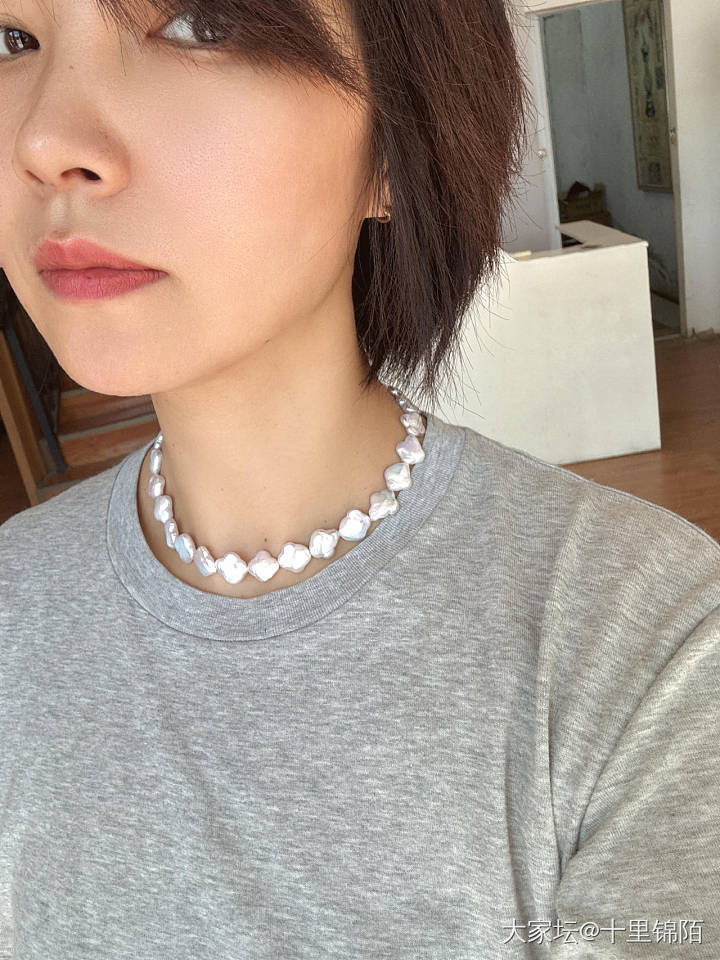 极光炫彩巴洛克珍珠花朵型_有机宝石