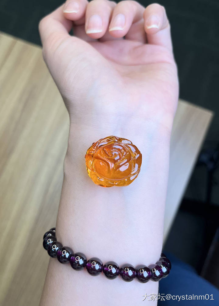 出几朵国色天香蜜蜡牡丹 玫瑰_琥珀蜜蜡