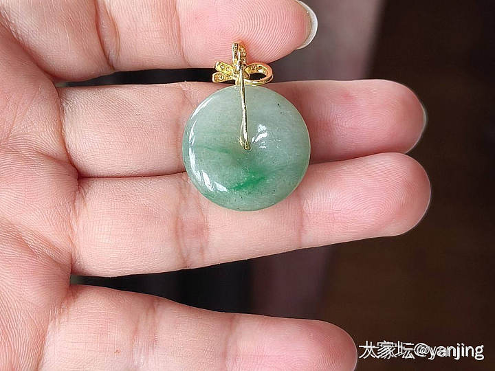 天然缅甸A货翡翠平安扣_翡翠