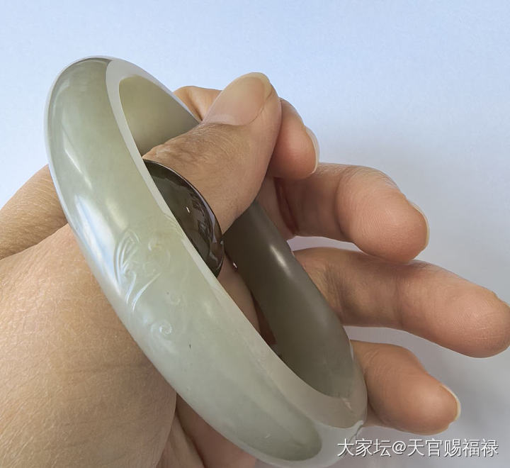 和田玉青白手镯_和田玉