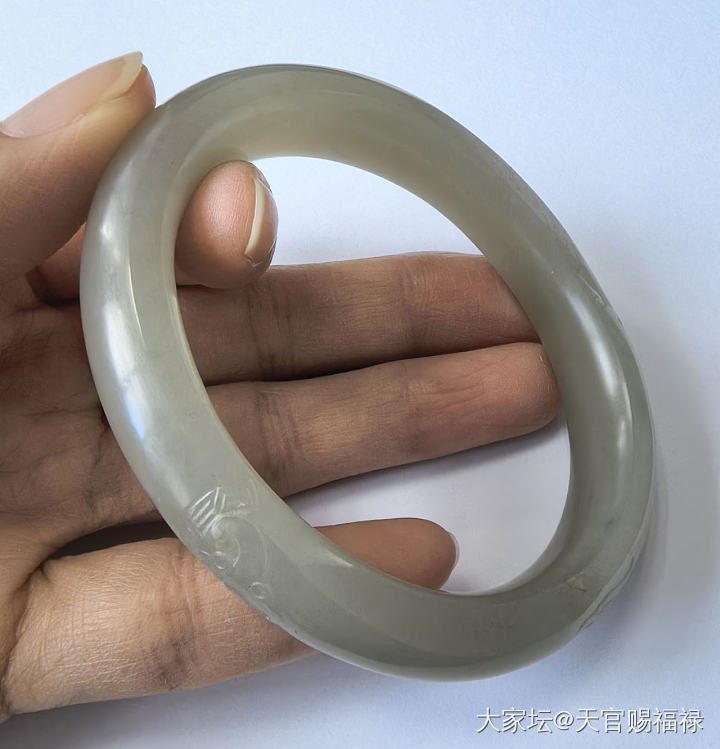 和田玉青白手镯_和田玉