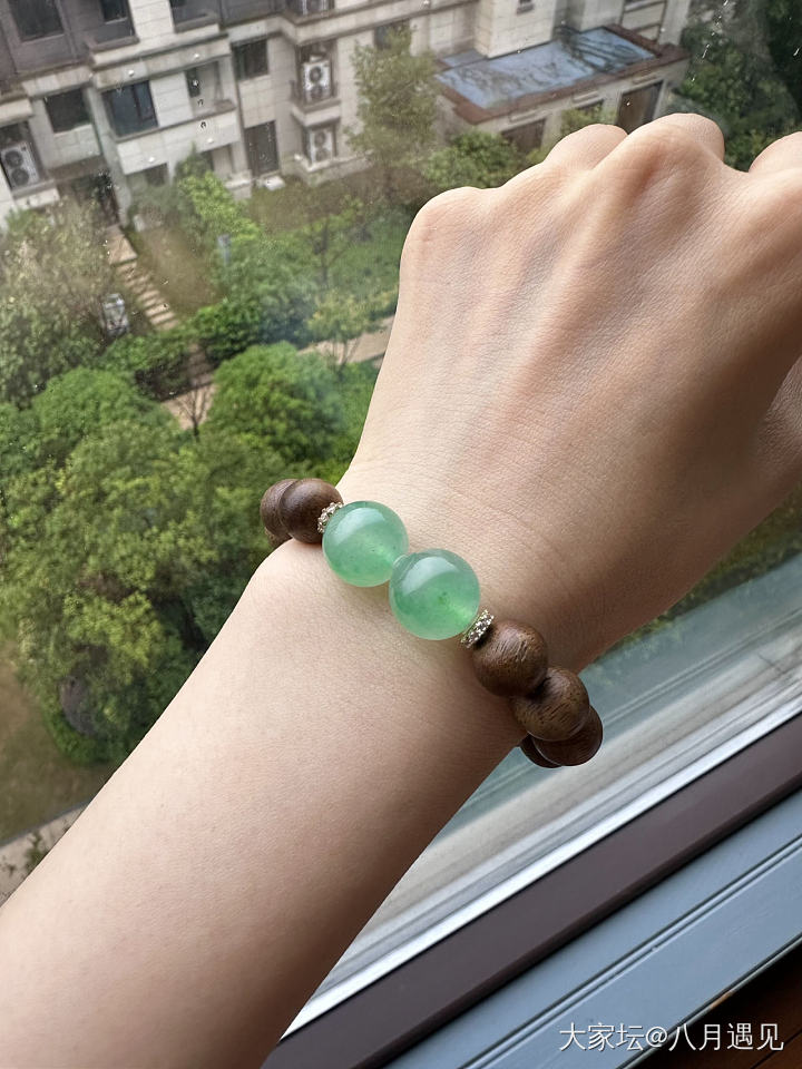 姐妹寄➗的大卡冰甜绿珠子_翡翠