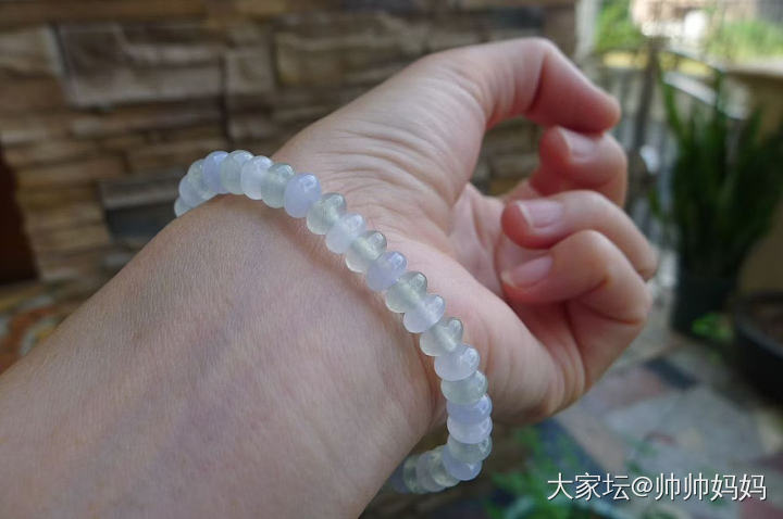 翡翠冰淡彩马卡龙算盘珠_翡翠