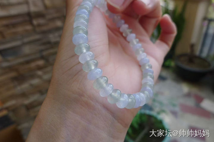 翡翠冰淡彩马卡龙算盘珠_翡翠