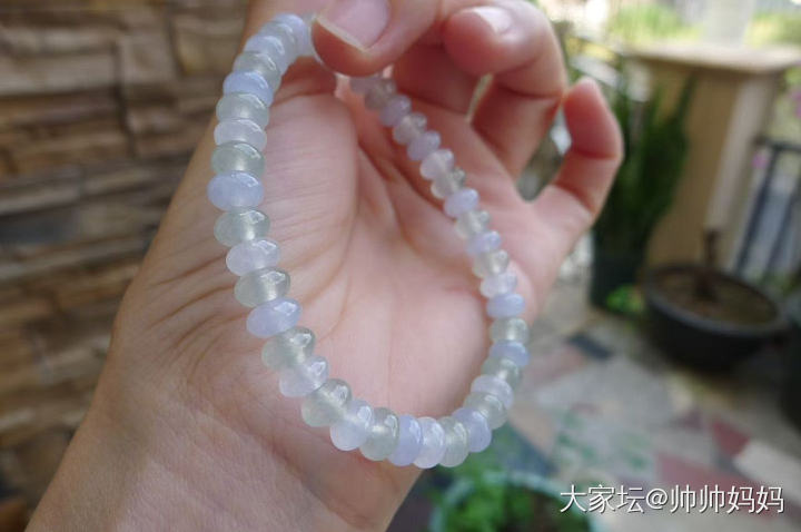 翡翠冰淡彩马卡龙算盘珠_翡翠