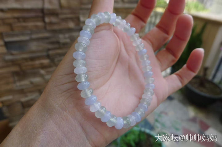 翡翠冰淡彩马卡龙算盘珠_翡翠