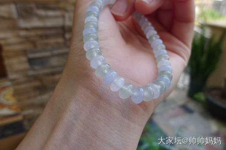 翡翠冰淡彩马卡龙算盘珠_翡翠