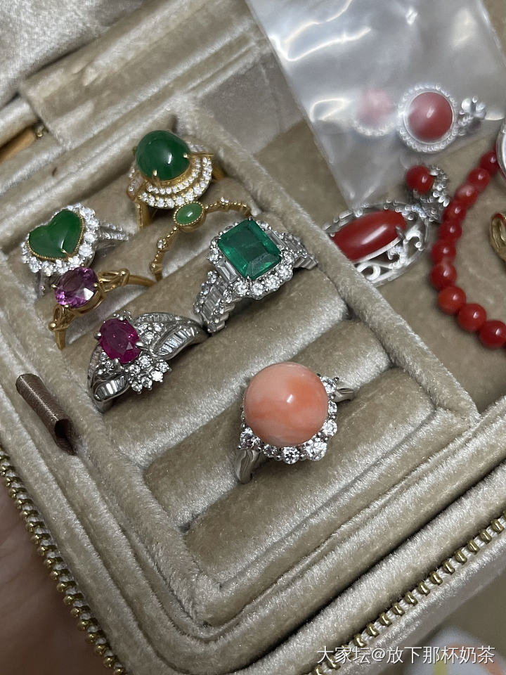 周末更新 血亏清理小百手链 都对半出珊瑚珍珠绿松蜜蜡小精品_有机宝石