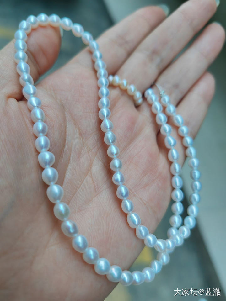 各种镶嵌珍珠首饰，都是银镶_有机宝石