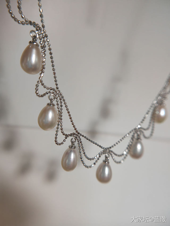 各种镶嵌珍珠首饰，都是银镶_有机宝石