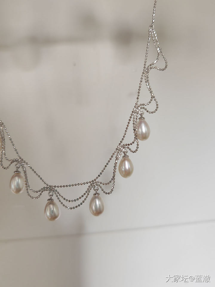各种镶嵌珍珠首饰，都是银镶_有机宝石