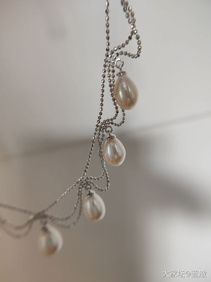 各种镶嵌珍珠首饰，都是银镶_有机宝石