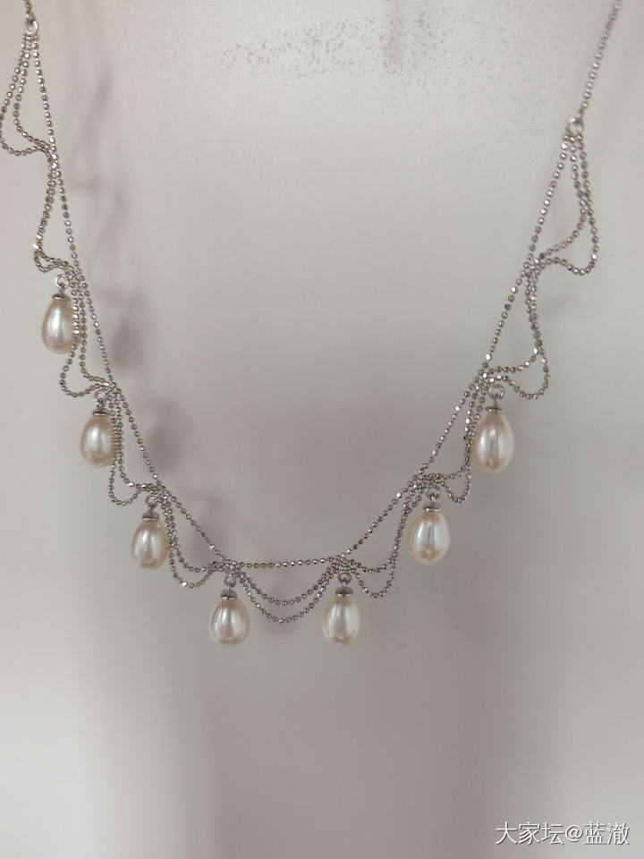 各种镶嵌珍珠首饰，都是银镶_有机宝石