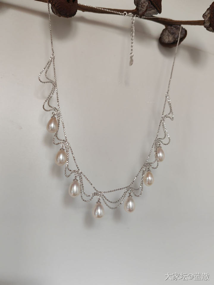 各种镶嵌珍珠首饰，都是银镶_有机宝石