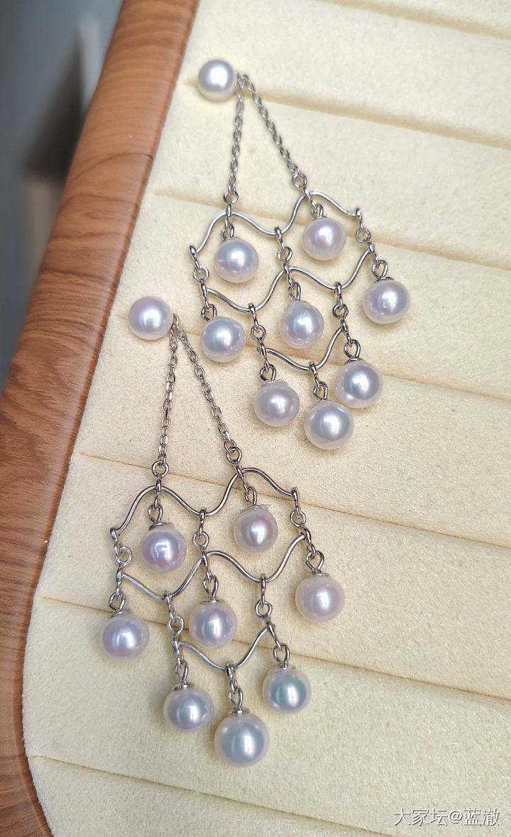 各种镶嵌珍珠首饰，都是银镶_有机宝石