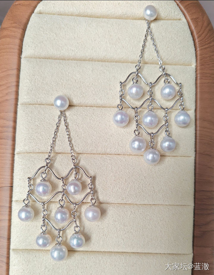 各种镶嵌珍珠首饰，都是银镶_有机宝石
