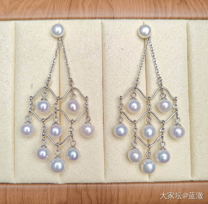 各种镶嵌珍珠首饰，都是银镶_有机宝石