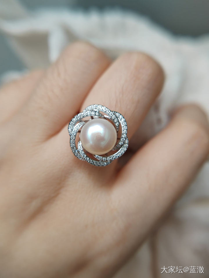 各种镶嵌珍珠首饰，都是银镶_有机宝石