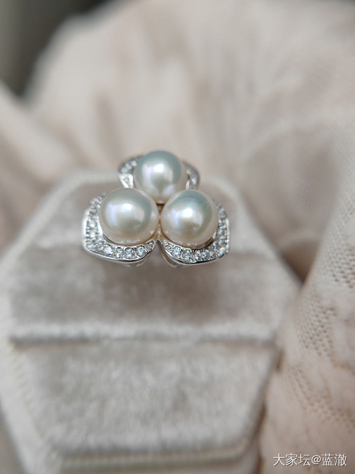 各种镶嵌珍珠首饰，都是银镶_有机宝石