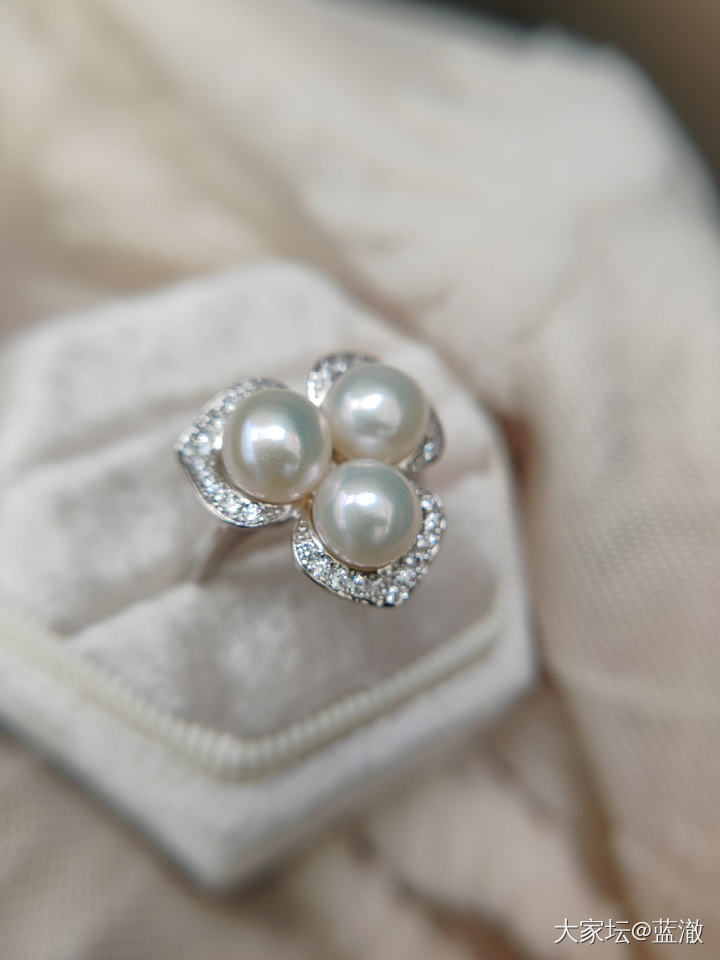 各种镶嵌珍珠首饰，都是银镶_有机宝石