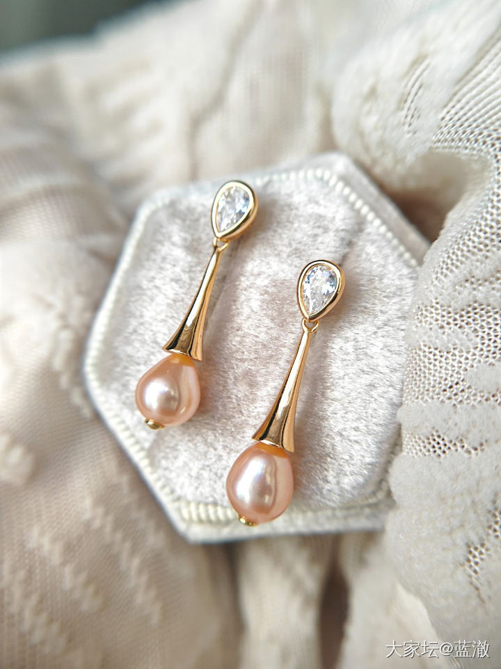 各种镶嵌珍珠首饰，都是银镶_有机宝石