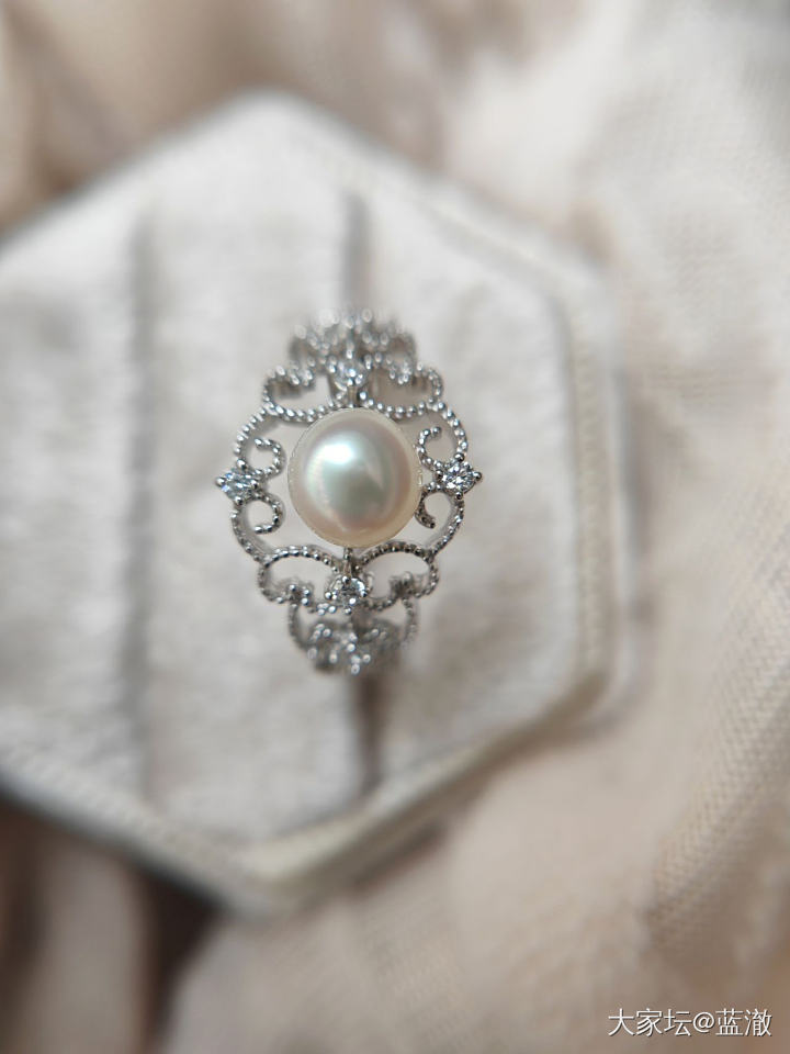 各种镶嵌珍珠首饰，都是银镶_有机宝石