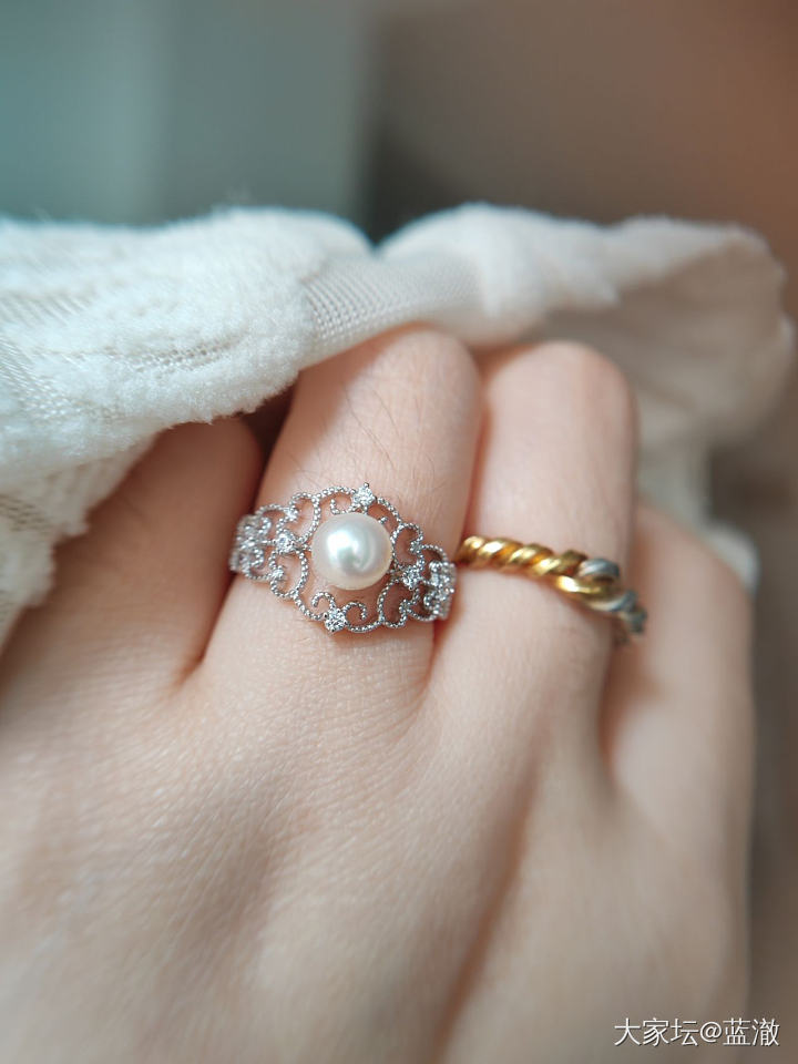 各种镶嵌珍珠首饰，都是银镶_有机宝石