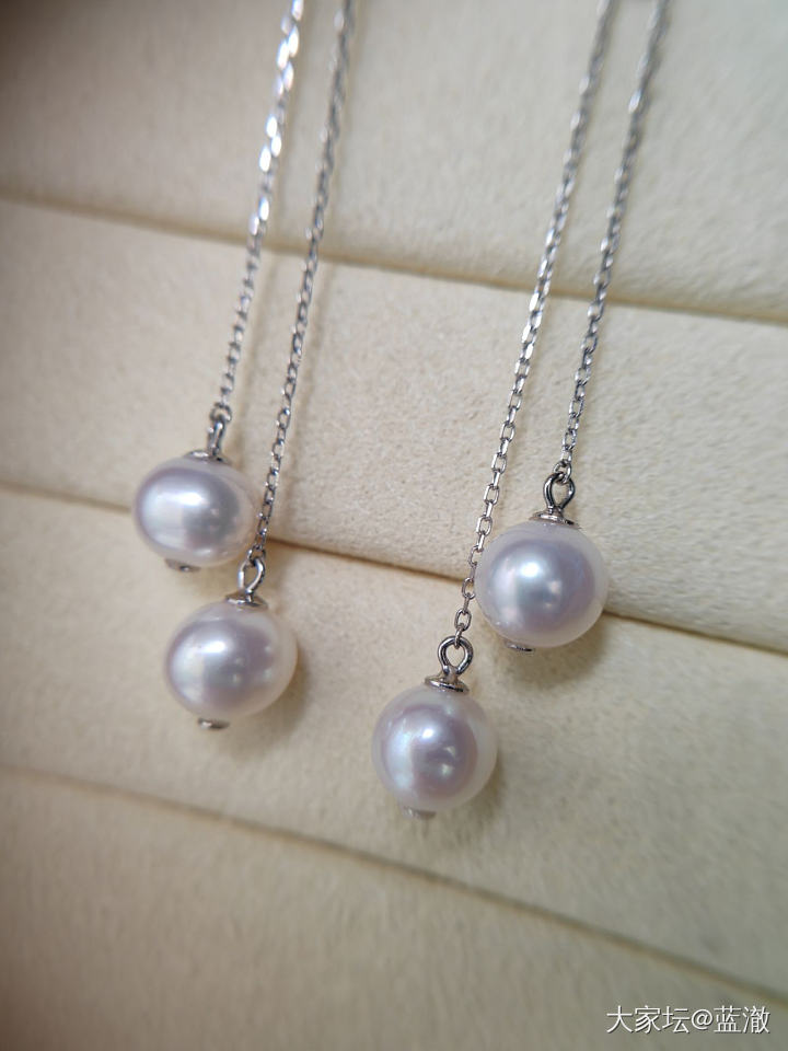 各种镶嵌珍珠首饰，都是银镶_有机宝石