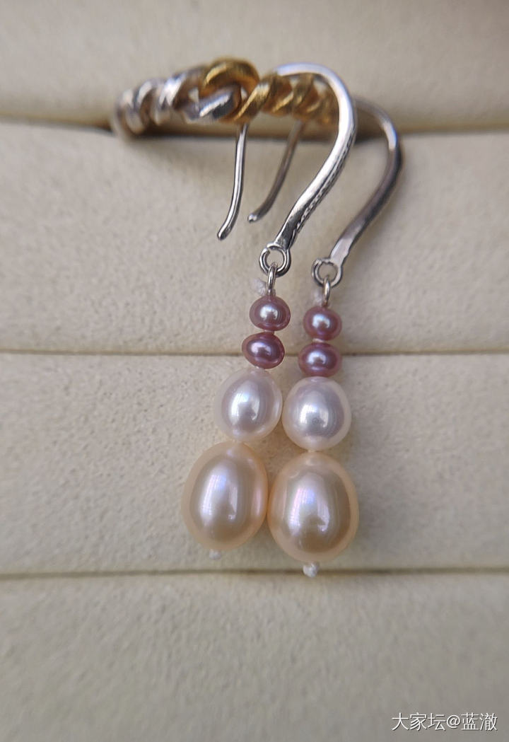 各种镶嵌珍珠首饰，都是银镶_有机宝石