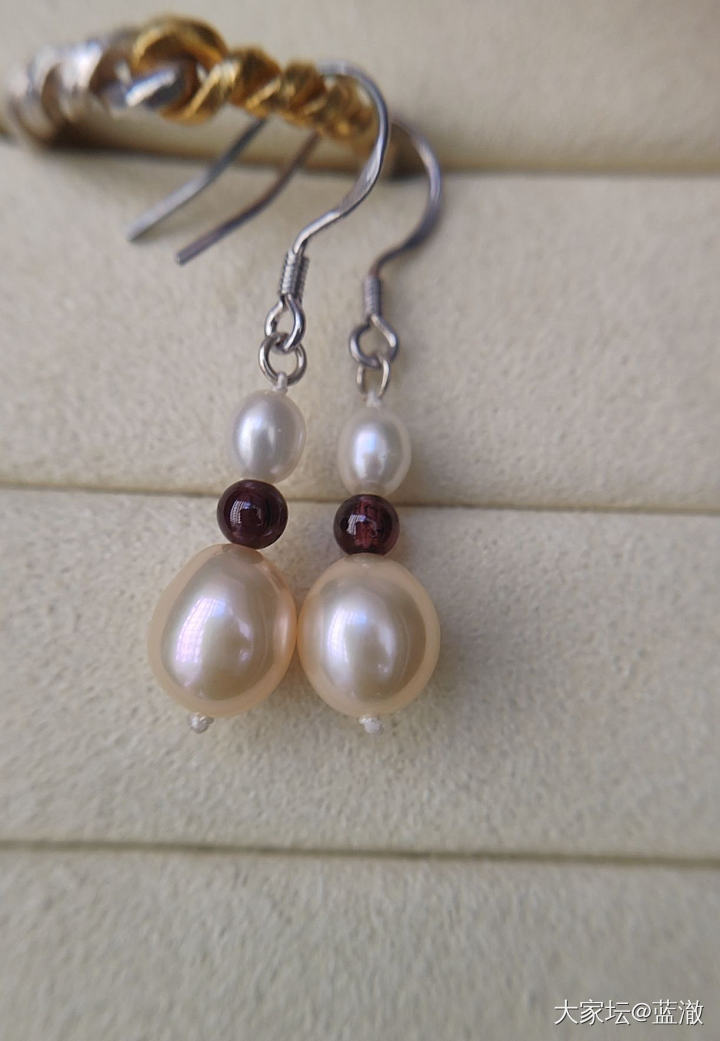 各种镶嵌珍珠首饰，都是银镶_有机宝石