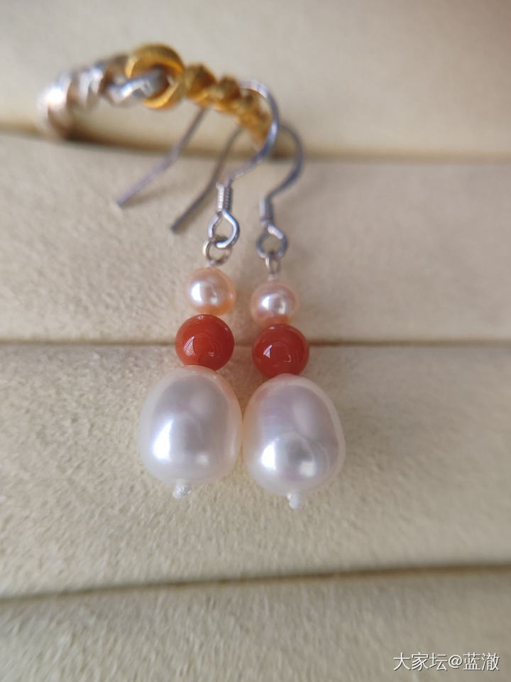 各种镶嵌珍珠首饰，都是银镶_有机宝石