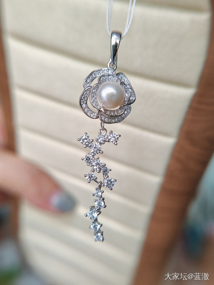 各种镶嵌珍珠首饰，都是银镶_有机宝石