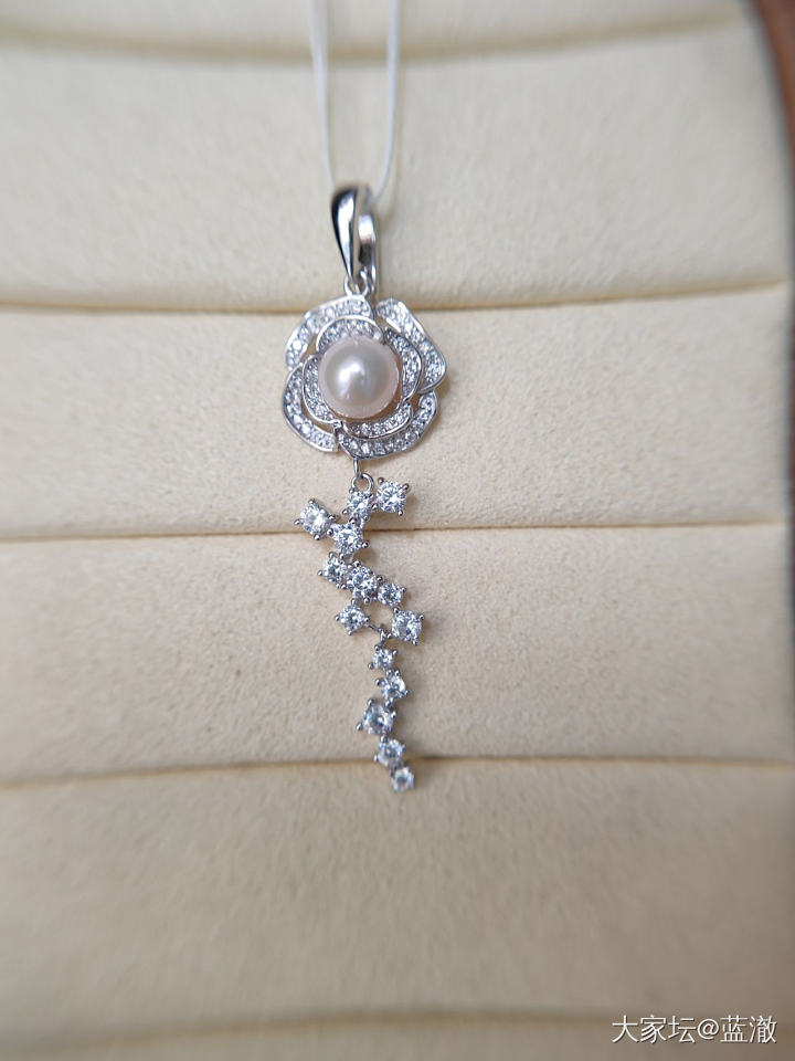 各种镶嵌珍珠首饰，都是银镶_有机宝石