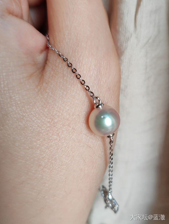 各种镶嵌珍珠首饰，都是银镶_有机宝石