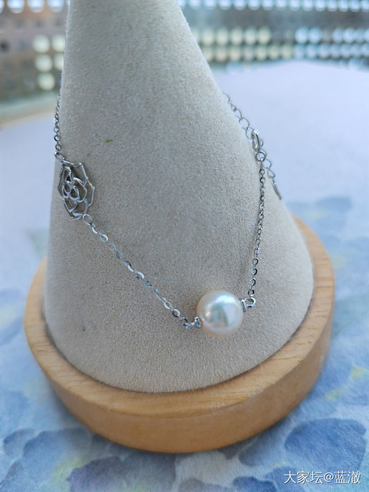 各种镶嵌珍珠首饰，都是银镶_有机宝石