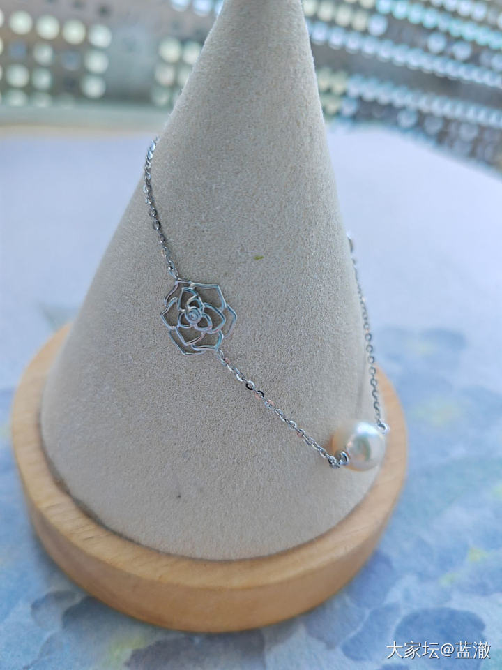 各种镶嵌珍珠首饰，都是银镶_有机宝石