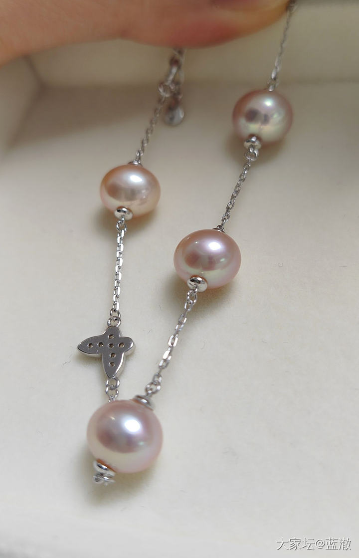 各种镶嵌珍珠首饰，都是银镶_有机宝石