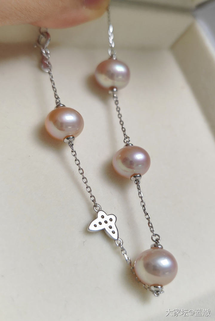 各种镶嵌珍珠首饰，都是银镶_有机宝石
