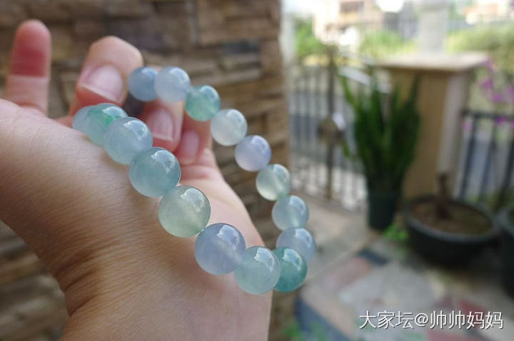 翡翠高冰马卡龙手链_翡翠