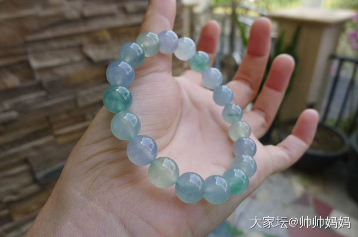 翡翠高冰马卡龙手链_翡翠