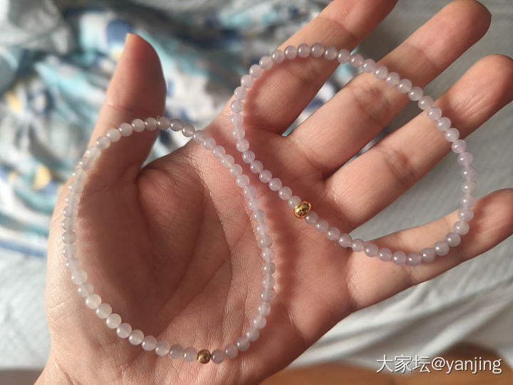 天然缅甸A货翡翠紫手串_翡翠