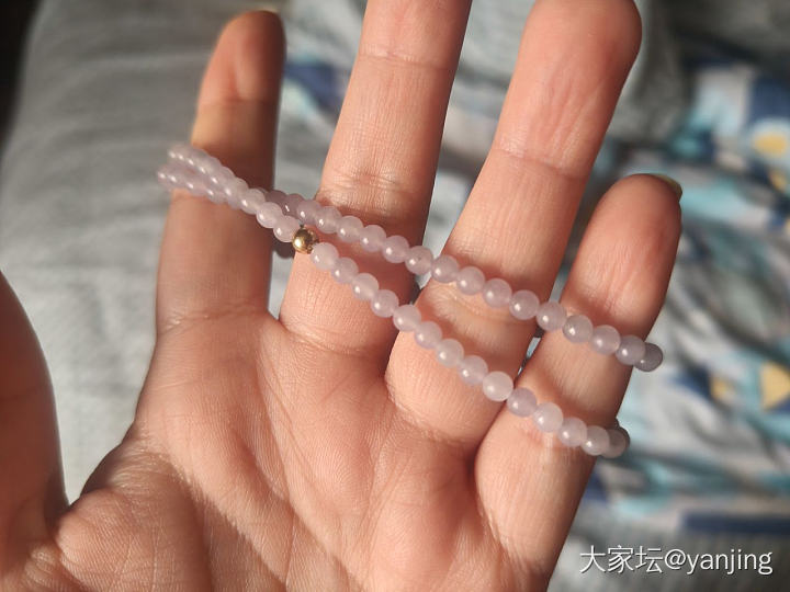 天然缅甸A货翡翠紫手串_翡翠