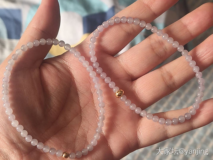 天然缅甸A货翡翠紫手串_翡翠