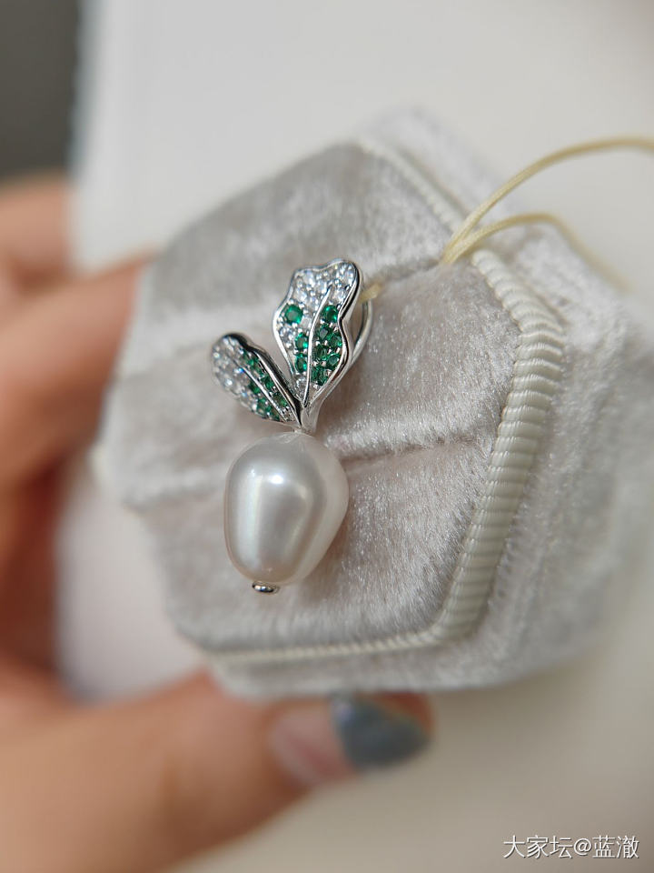各种镶嵌珍珠首饰，都是银镶_有机宝石